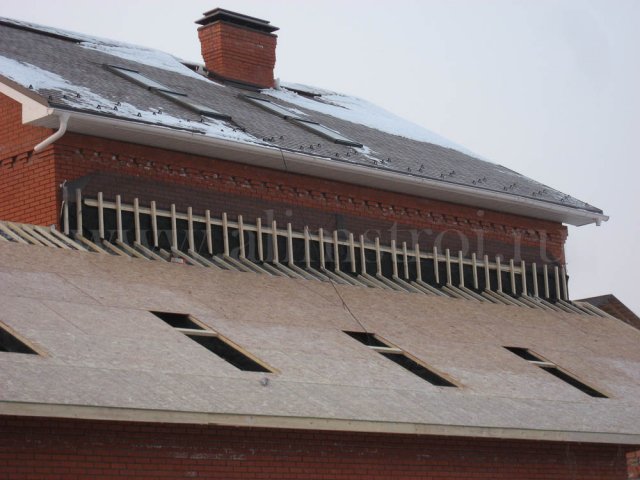 Мансардная крыша гараж по ул.Грушевая