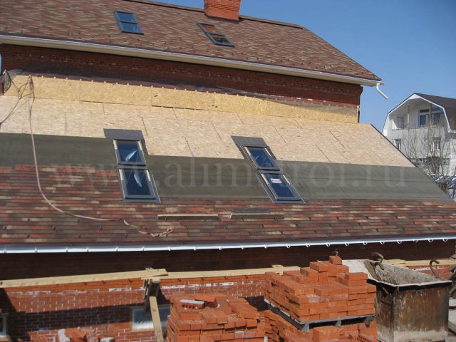 Мансардная крыша гараж по ул.Грушевая