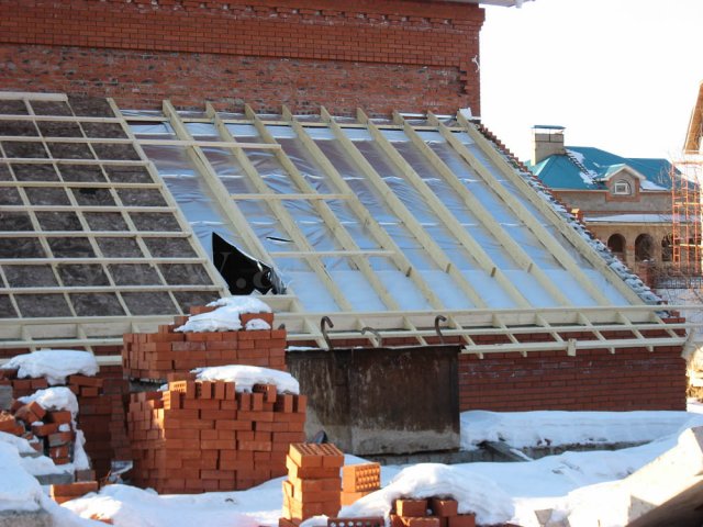 Мансардная крыша гараж по ул.Грушевая